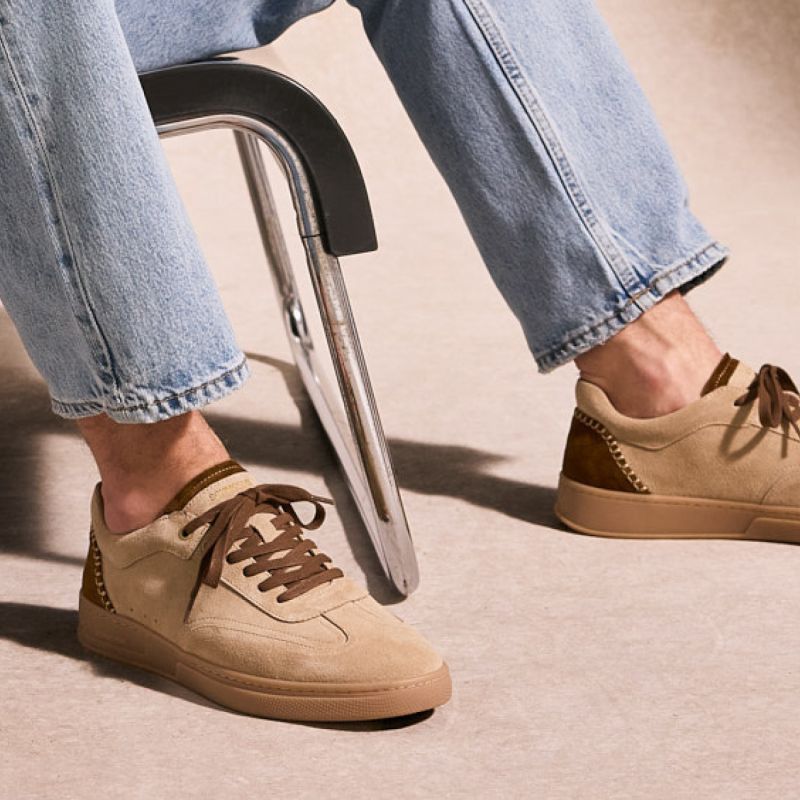 SAN MARINO SNEAKER M - SUEDE/SUEDE - BEIGE/CAMEL